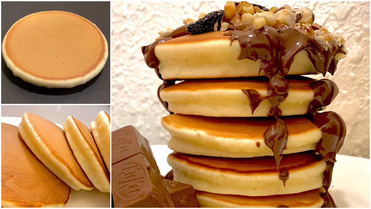 أسهل طريقة لعمل بان كيك هش وخفيف